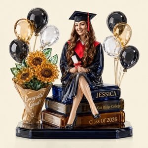 Graduation Memory Acrylic Plaque - Personalized Custom Photo Gifts For Graduations 01NATI120526