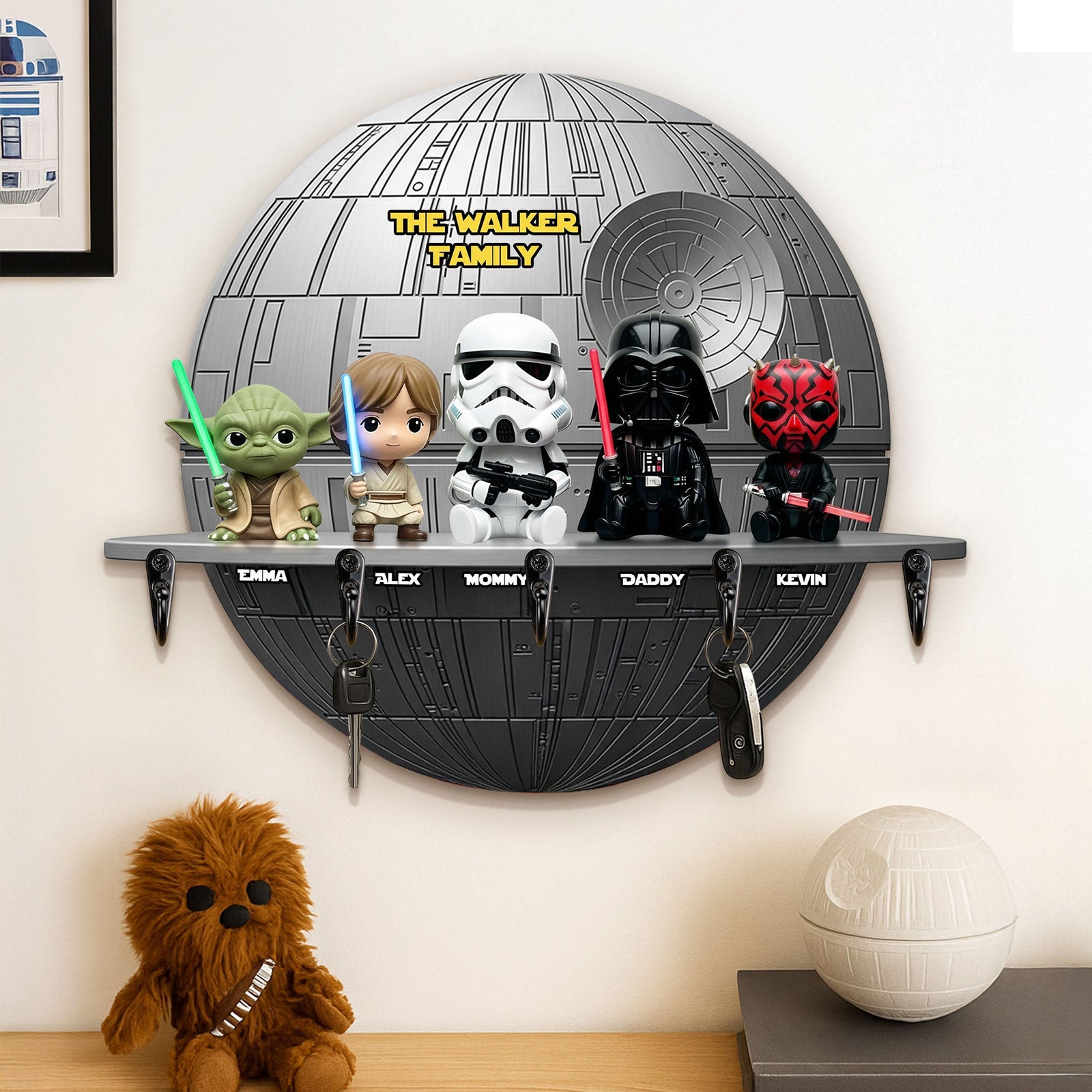 Galaxy Family Key Hanger - Personalized Gifts For Family 04hyti050925