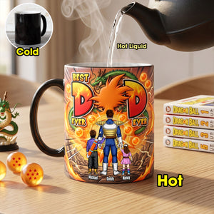 Legend Fighter Dad And Kids Magic Ceramic Coffee Mug - Personalized Gifts For Father's Day Magic Mug 04HUTI120526