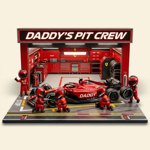 Racing Crew Dad Acrylic Plaque - Personalized Gift For Dads 01NATI190526