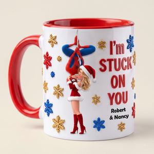 Love Story Christmas Accent Mug - Personalized Gifts For Couple 03HUTI290826