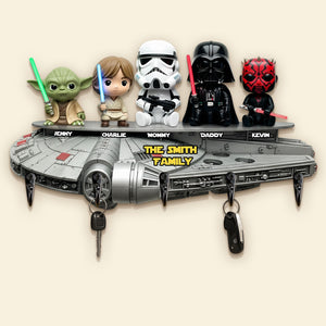 Galaxy Family Key Hanger - Personalized Gifts For Family 04hyti050925