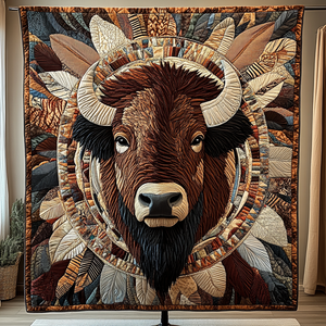 Majestic Bison Quilted Blanket NCU0VH2701