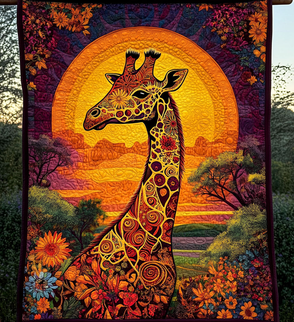 Majestic Giraffe Quilted Blanket 09acxa310325