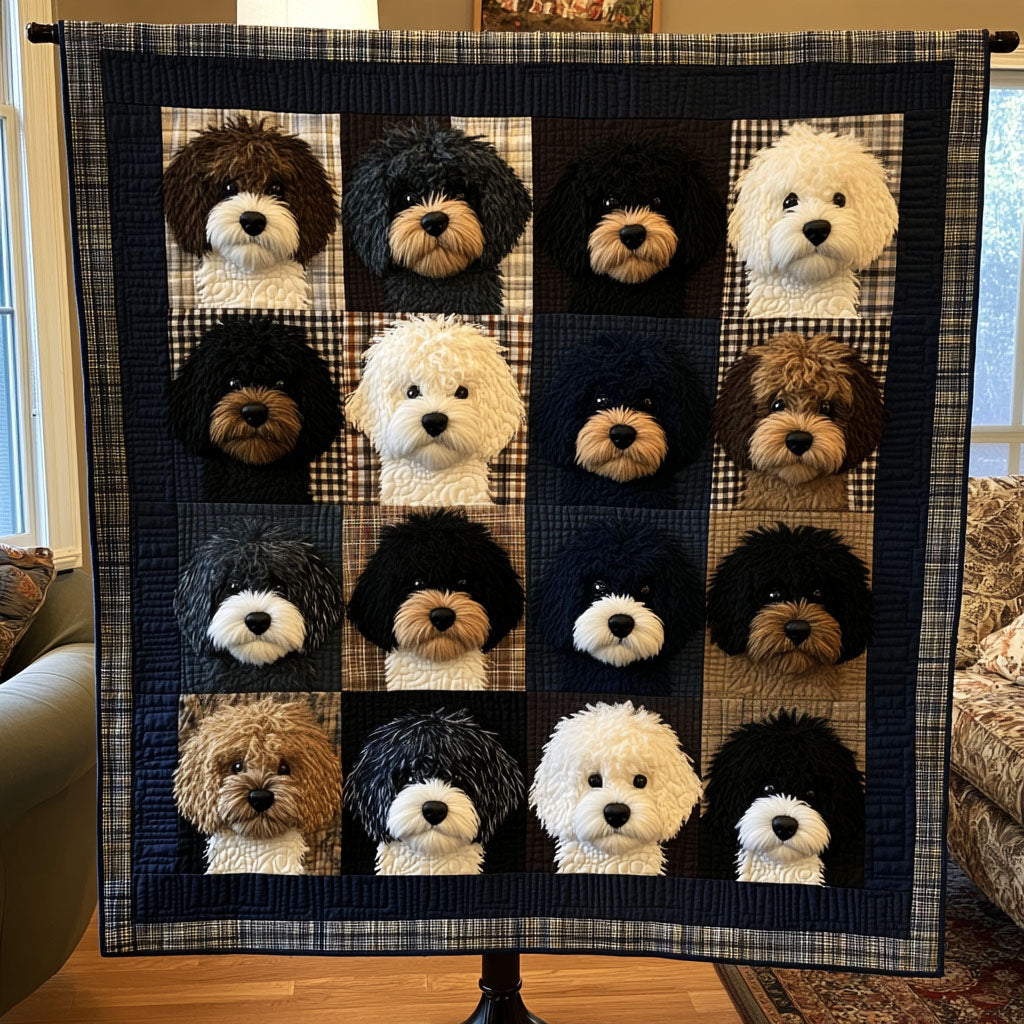 Maltipoo Harmony Quilted Blanket NCU0PT3686