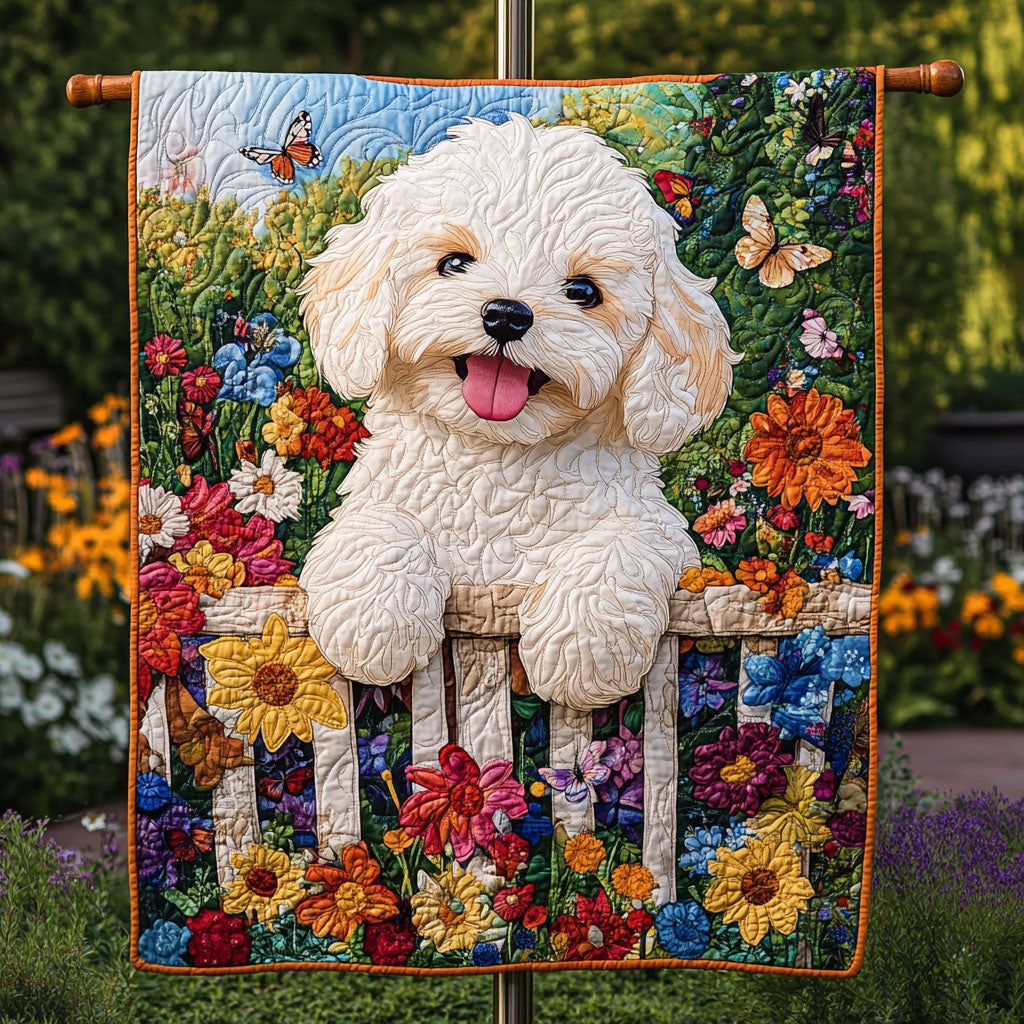 Maltipoo Memories Quilted Blanket NCU0PT3688