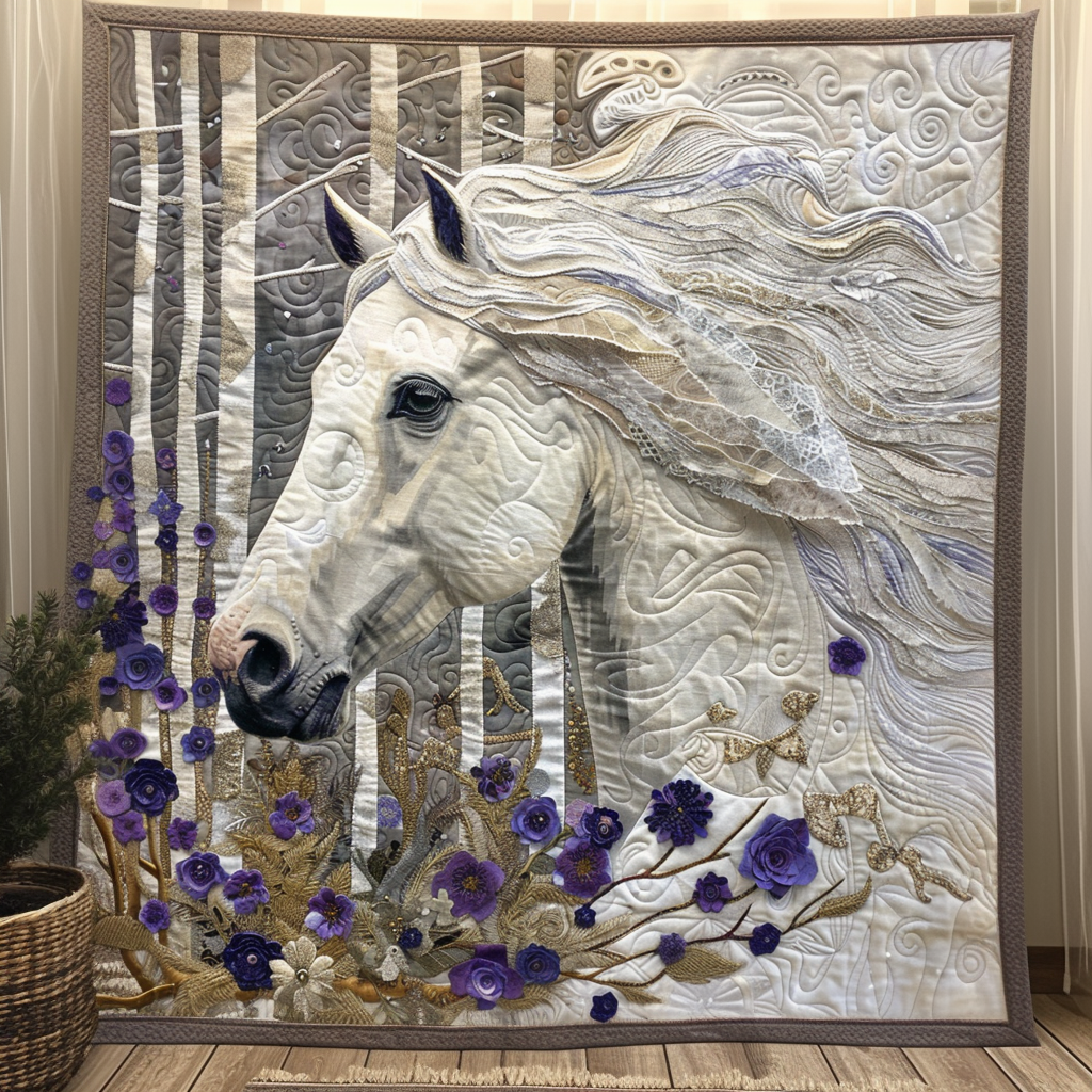 Mane of the Mist Quilted Blanket NCU0DV2634