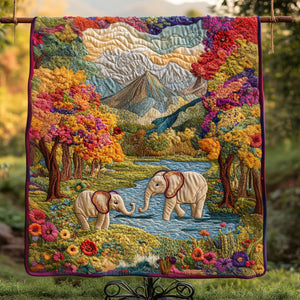 Meadow Elegance Quilted Blanket NCU0NT3603