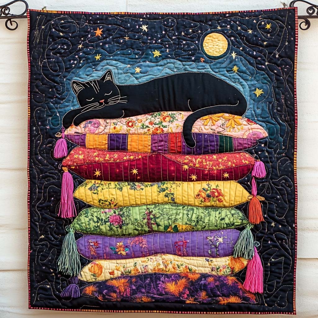 Midnight On A Thousand Pillows Quilted Blanket NCU0NT1575
