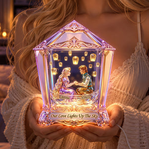 Forever Love In Fantastical World Light Box - Personalized Christmas Gifts For Couples 06nati211026