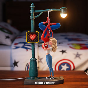 Kissing Hero Couple Light Box - Personalized Gifts For Couple Acrylic Light Box 02HUTI030826