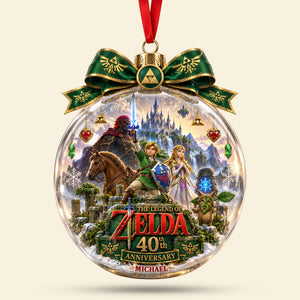 40th Anniversary Action-Adventure Game Ornament - Personalized Gifts For Christmas Ornament 05OHTI100926