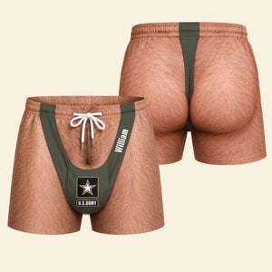 Celebrate Your Service With Humor! Hilarious Vacation Military Men's Shorts - Personalized Gifts For Veterans 04huti130826