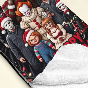 Happy Horrorday Blanket  - Personalized Gifts For Christmas Night Blanket 05PATI011026
