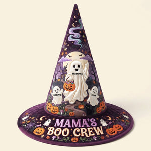 Mama's Boo Crew Quilted Witch Hat - Personalized Halloween Gifts 03TYTI120826