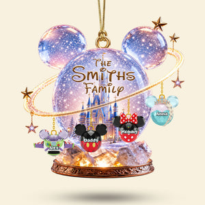 Christmas Family Castle Ornament - Personalized Gifts For Family Christmas Ornament 05OHTI050826