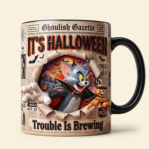 Halloween Trouble Coffee Mug - Personalized Gifts For Friends 05PATI100826