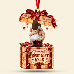 Romantic Best Gift Ever Ornament - Personalized Christmas Gifts For Couple 05qhti160926