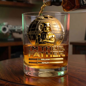 I Am The Father Drinking Glass - Personalized Gifts For Dads 04tgti090526