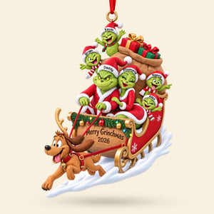 Christmas Take Over Ride Acrylic Ornament - Personalized Christmas Gifts For Family 03qhti101026