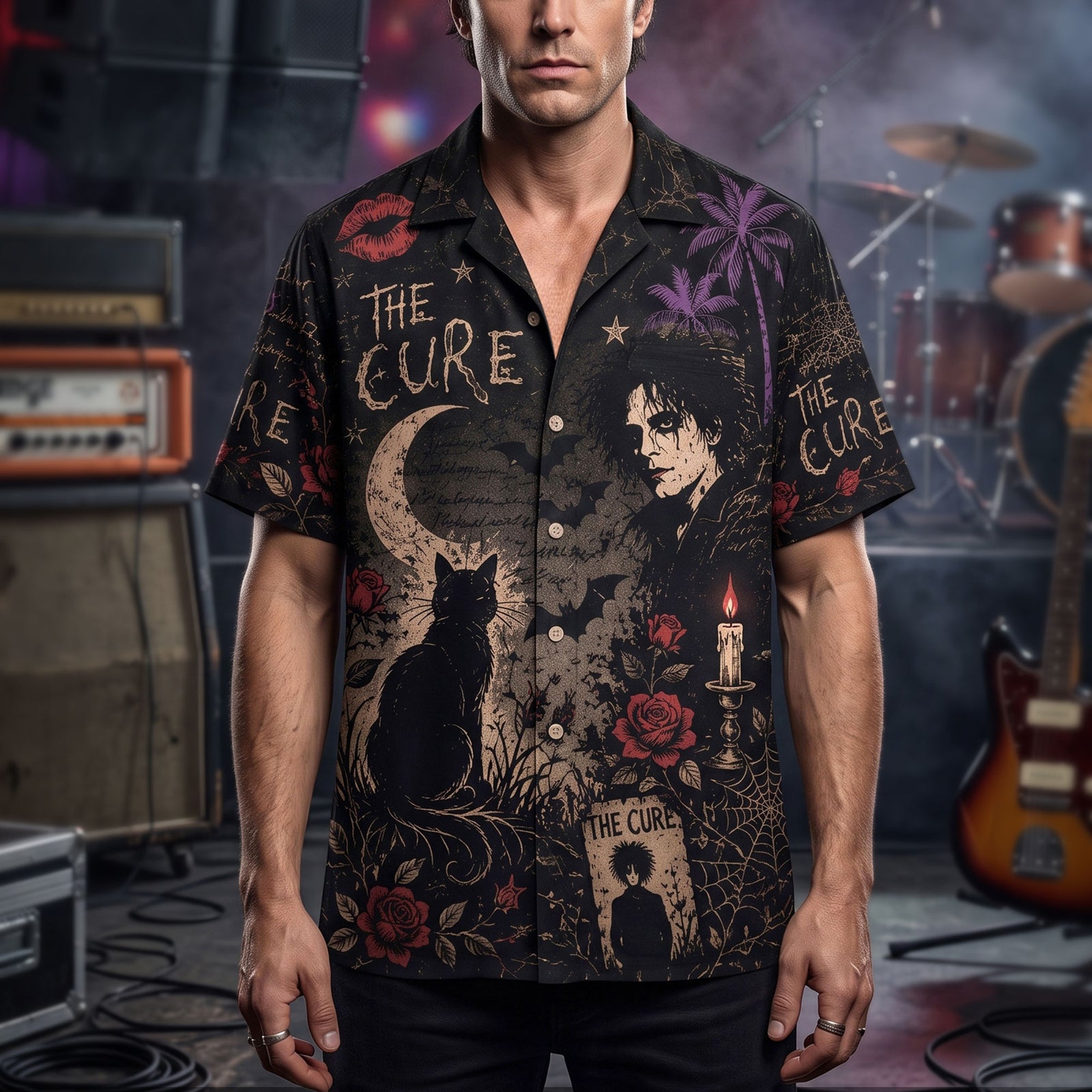 The Cure Gothic Imagery & Melancholic Music Hawaiian Shirt - Personalized Gift For Rock Lovers 03nati080726
