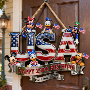 USA Birthday Family Acrylic Sign - Personalized Gifts For Family 04qhti290526