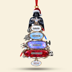 Warriors Merry Xmas In The Universe Acrylic Ornament - Personalized Christmas Gifts For Family 01pati071026