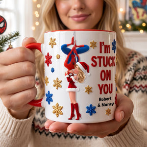 Love Story Christmas Accent Mug - Personalized Gifts For Couple 03HUTI290826