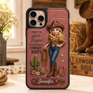 Cowgirl Leather Flip Wallet Phone Case - Personalized Gifts For Cowgirl 02nati020626