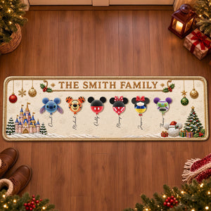 Magical Balloon Family Runner Rug Personalized Christmas Gifts 03OHTI050926