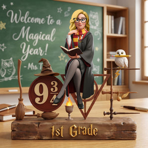 Enchanted Academy Teacher Plaque - Personalized Gift For Teachers 01NATI010626