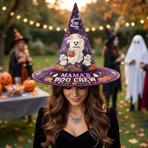 Mama's Boo Crew Quilted Witch Hat - Personalized Halloween Gifts 03TYTI120826