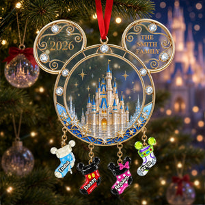 Family Socks Castle Ornament - Personalized Christmas Gifts Family 05OHTI040926-Homacus
