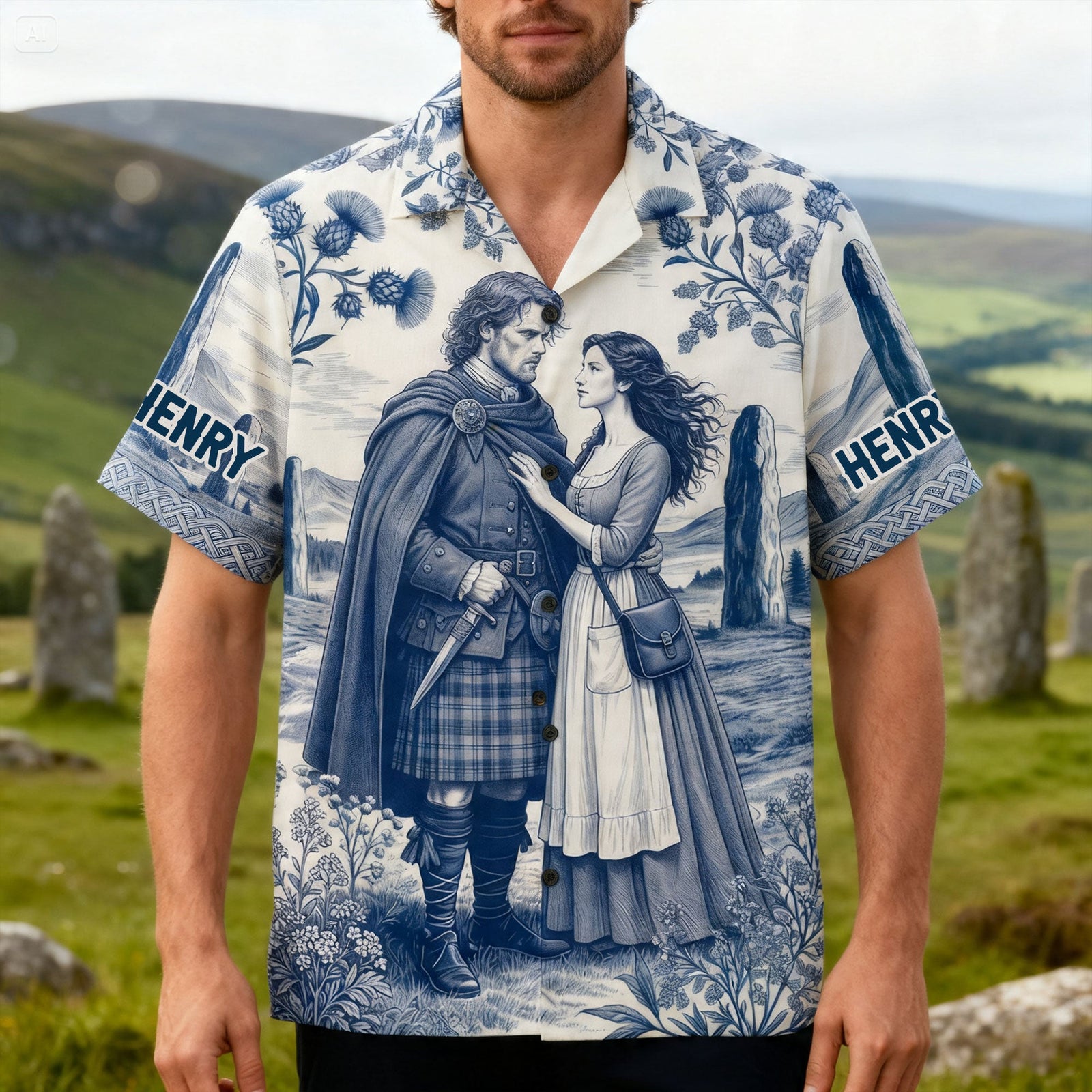 Fantasy Time Traveler Hawaiian Shirt - Personalized Gifts 02huti030726