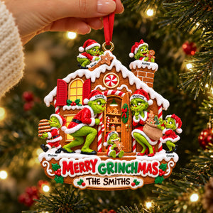Gingerbread House Family Christmas Ornament - Personalized Gifts For Family 03HATI161026