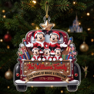 250th Years Of Freedom Ornament - Personalized Christmas Gifts For Family 02tyti250826
