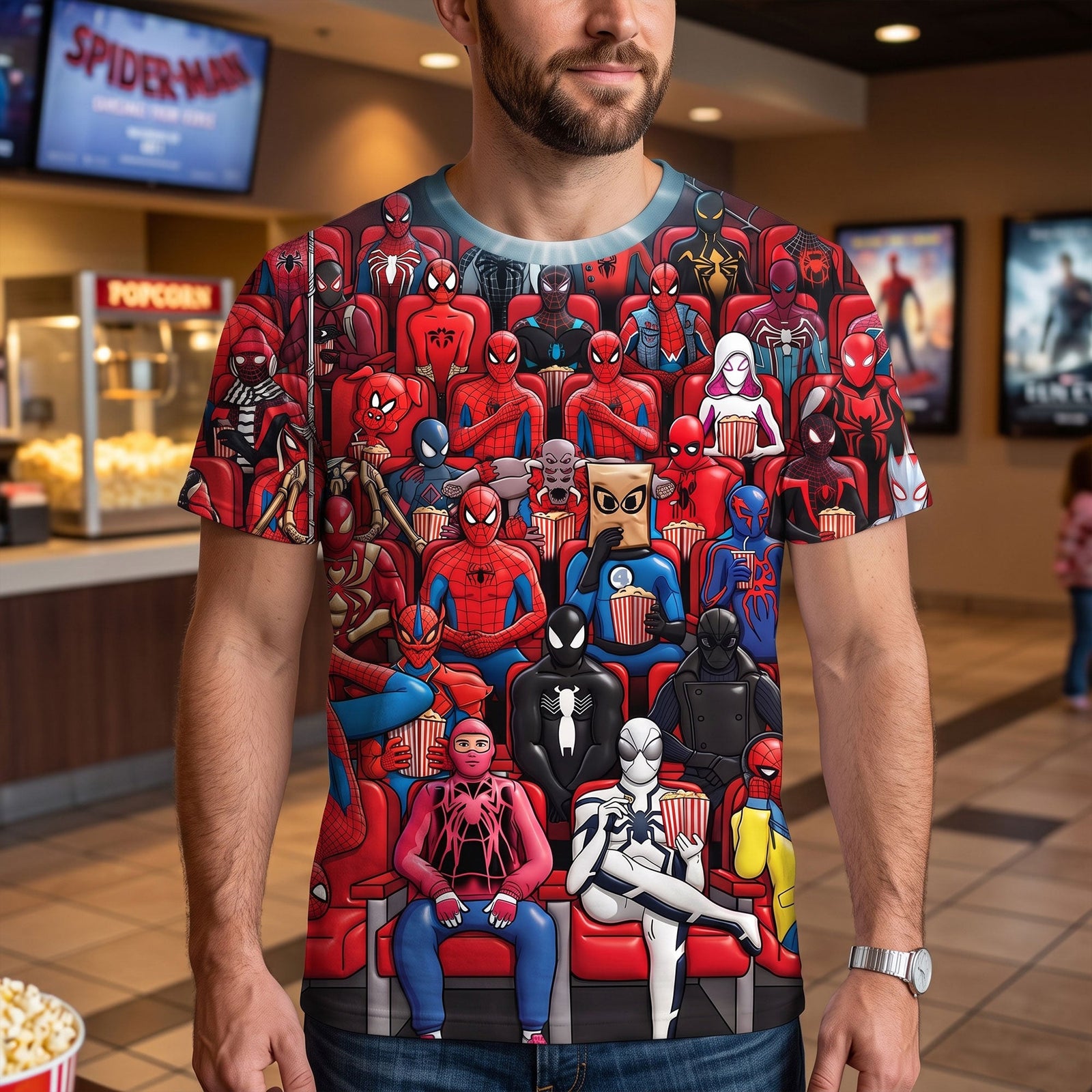 Watching Film At The Cinema Shirt - Personalized Funny Gifts For Movie Lovers 03nati280726