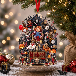 Classic Slashers Christmas Ornament - Personalized Spooky Gifts For Movie Lovers 02ohti210926