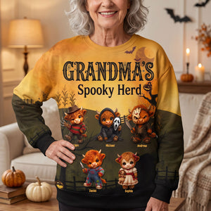 Spooky Highland Cows Mom 3D Shirt, Personalized Gifts For Mom & Grandma 03qhti180826