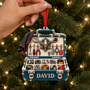 Mechanic Tool Box Christmas Ornament - Personalized Gifts For Mechanics 05TTTI091026