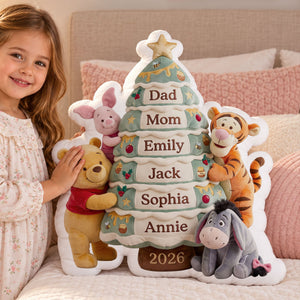 Cozy Woodland Friends Pillow - Personalized Christmas Gifts For Family 02nati191026