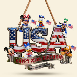 USA Birthday Family Acrylic Sign - Personalized Gifts For Family 04qhti290526