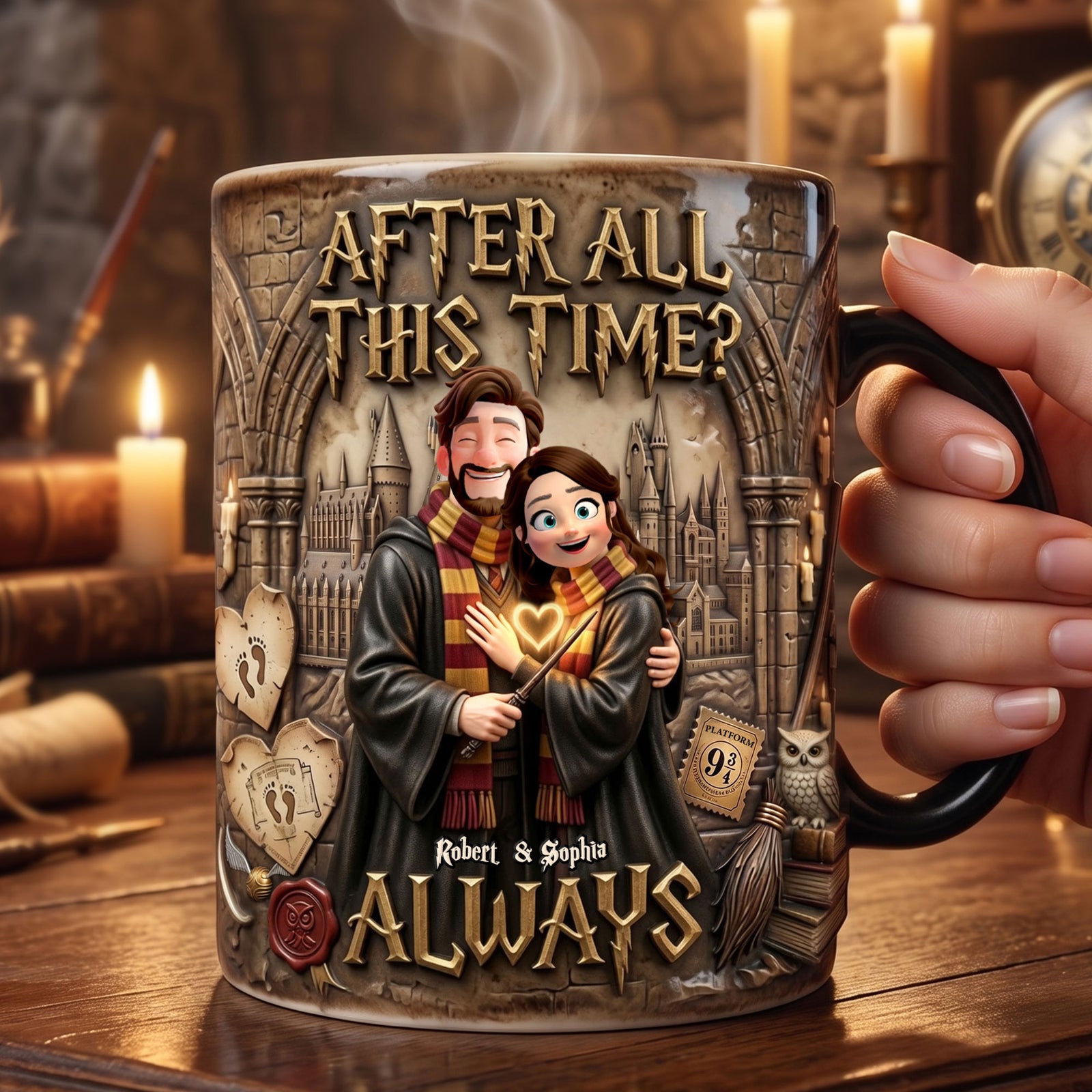 Eternal Love Heat Changing Mug - Personalized Gifts For Couples 03tyti110726