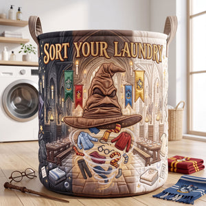 Witty Reminder Quilted Laundry Basket, Personalized Gifts 02qhti110726
