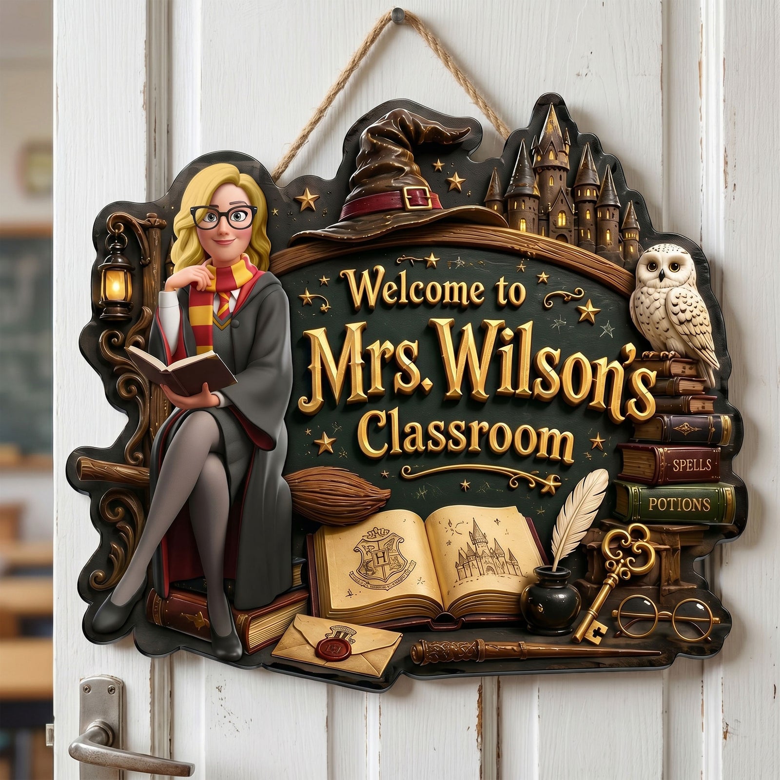 Enchanted Learning Metal Sign - Personalized Gifts For Teacher 02NATI220626
