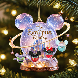 Christmas Family Castle Ornament - Personalized Gifts For Family Christmas Ornament 05OHTI050826