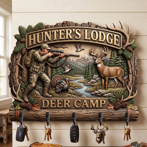 Hunter's Lodge Acrylic Key Hanger - Personalized Gifts 03tyti220726