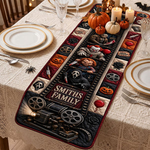 Terror Calling Quilted Table Runner - Personalized Gifts For Horror Lovers 01hati170826