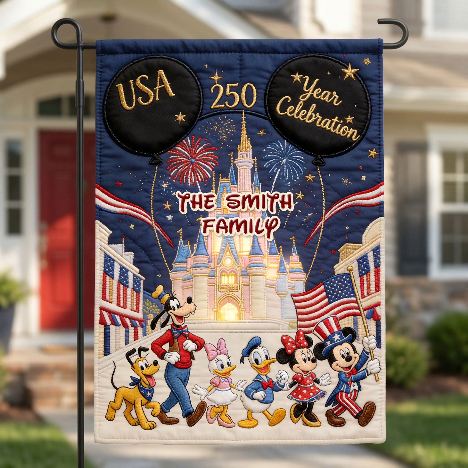 250 Years of Freedom Family Garden Flag - Custom Patriotic Decor 05nati080626