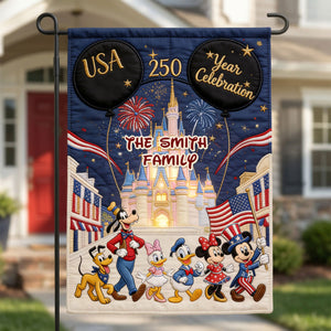 250 Years of Freedom Family Garden Flag - Custom Patriotic Decor 05nati080626